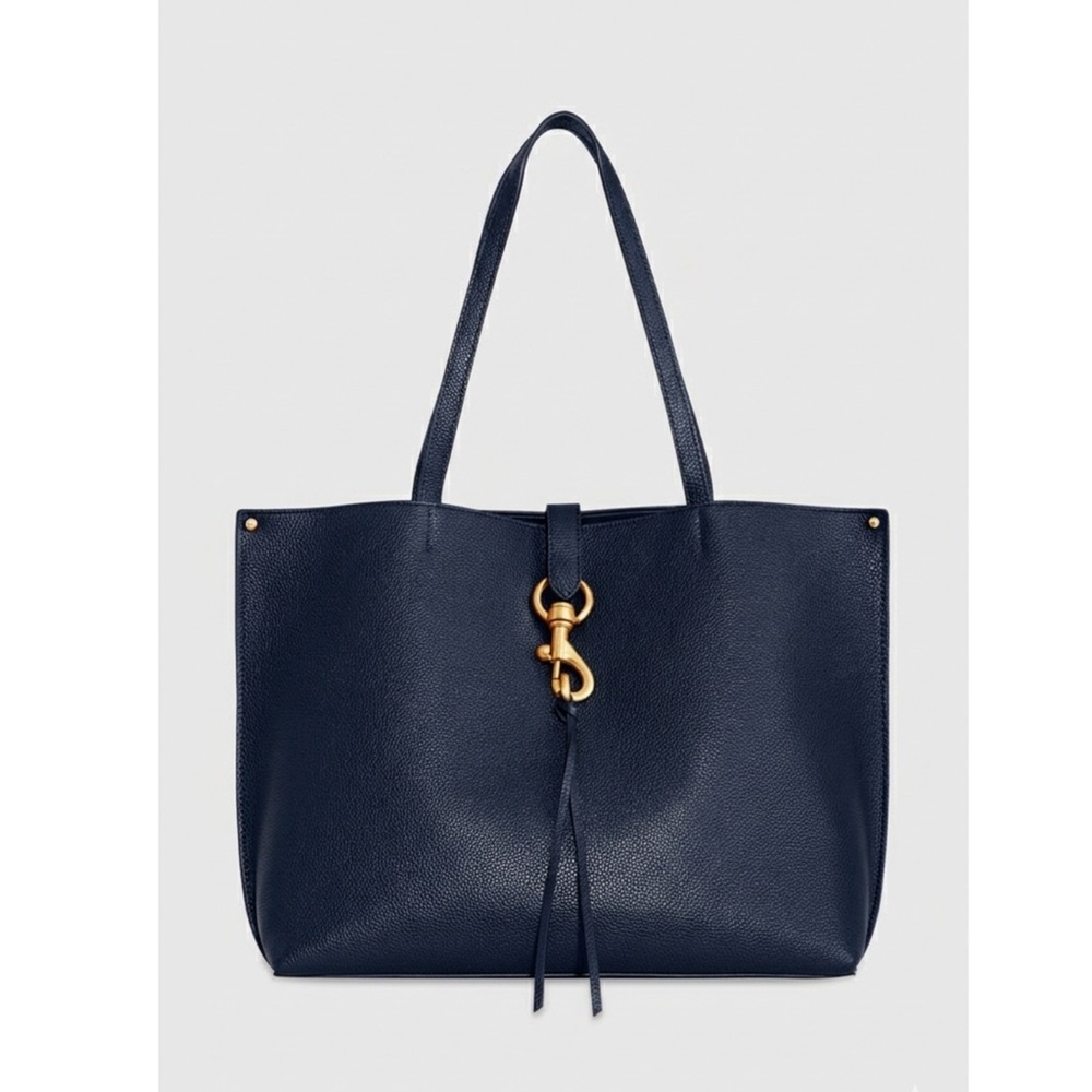 REBECCA MINKOFF Megan Tote Shoulder Bag Deep Navy